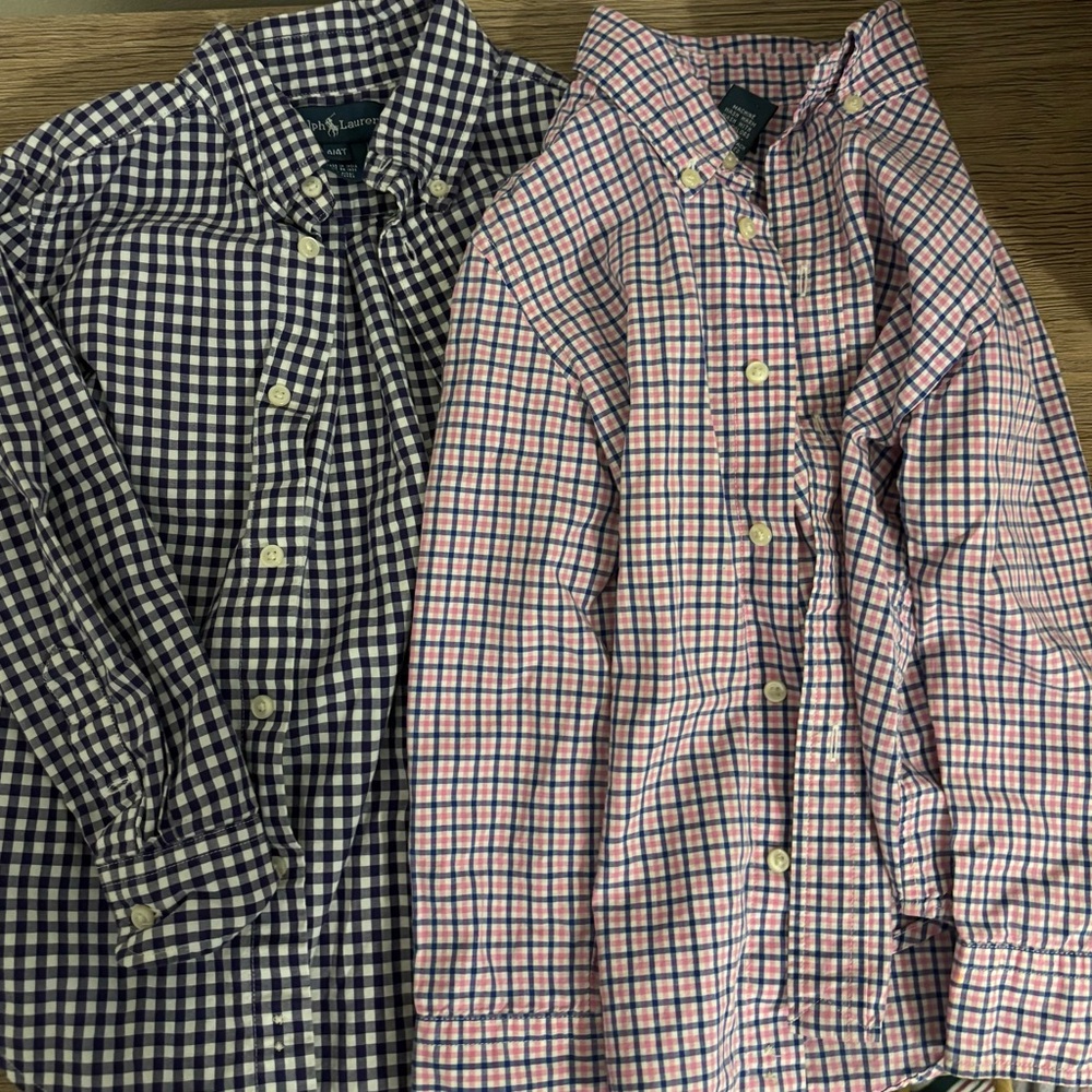 Ralph Lauren Boys Button-Down Gingham Shirts